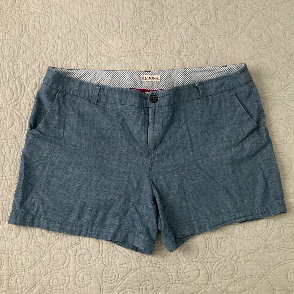 Merona chambray denim shorts